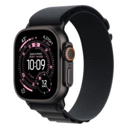 Apple Watch Ultra 3 Cellular 49mm Black Titanium Case with Black Alpine Loop - Small
