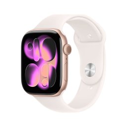 Apple Watch S11 Cellular 42mm Rose Gold Aluminium Case with Light Blush Sport Band - S/M