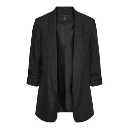 PIECES Sacou 'Bosella' negru / argintiu