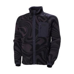 HELLY HANSEN Jachetă fleece 'PANORAMA' gri închis / negru