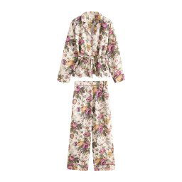 LAURA ASHLEY Pijama crem / albastru / galben / verde