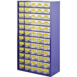 Dulap de depozitare 60 de compartimente cu set 6000 de rezistențe cu peliculă metalică