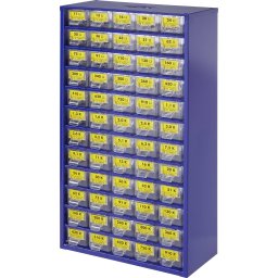 Dulap de depozitare cu 60 de compartimente cu set 6000 de rezistențe