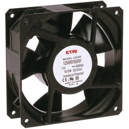 Ventilator axial 115 V/AC, 2640 l/min, (L x l x Î) 119 x 119 x 38,9 mm, Ecofit 125XR0182000