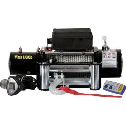 Troliu electric cu telecomandă cu cablu şi wireless, 12 V, 11800 kg, Berger & Schröter 31807