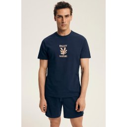 Pijamale pentru bărbați Legend albastru scurt
