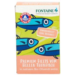File de ton alb in ulei bio de masline extravirgin 120g