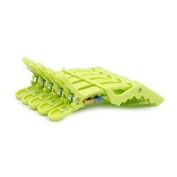 Cleme pentru păr, 5 bucăți, culoare verde