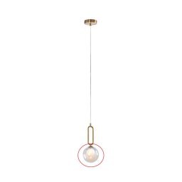 Rabalux - Piesă de schimb din sticlă pentru lustră ROSEHIP, soclu G9, Ø 15 cm