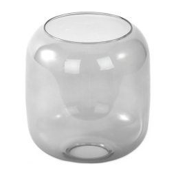 Sticlă de schimb pentru lustră cu soclu E27, Ø 14 cm, gri fumuriu