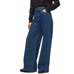 KARL LAGERFELD Jeans Belted Wide Leg Denims A4W10092 d24 dark blue denim
