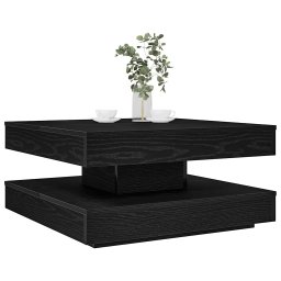 Masuta cafea rotativa 360 grade, negru 70x70x34,5 cm GartenMobel Dekor