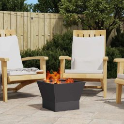 Cuptor de foc Negru 40 x 40 x 35 cm Otel GartenMobel Dekor
