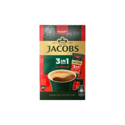 Mix de cafea, Jacobs 3in1 Intense, 24 plicuri x 11.1 g