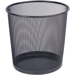 Cos metalic Mesh, pentru hartii, 12 litri, Q-Connect - negru