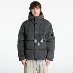 Jacheta C.P. Company Eco-Chrome R Mixed Hooded Down Jacket Dark Shadow Grey