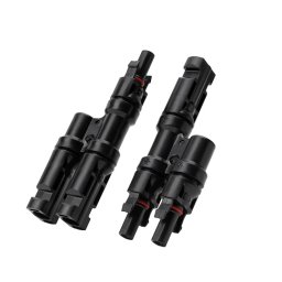 Cablu conector de incarcare solara Anker Solix MC4 cu 2 porturi, Negru