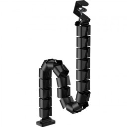Organizator cabluri/canal cablu inaltime reglabila max. 1.34m Negru, InLine IL59996D