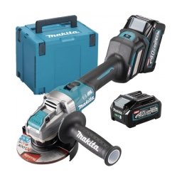 Makita - GA041GM201 X-LOCK XGT - Polizor unghiular cu 2 acumulatori, Li-Ion, 40 V, 4 Ah, 125 mm, valiza speciala