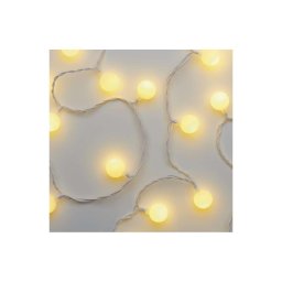 Ghirlandă LED pentru exterior, 40xLED/9m, IP44, alb cald