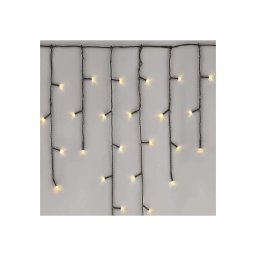 Ghirlandă luminoasă LED pentru exterior, 100 LED, 2,5 x 0,9 m, IP44, alb cald