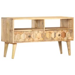 Comoda TV, 90 x 30 x 50 cm, lemn masiv de mango GartenMobel Dekor