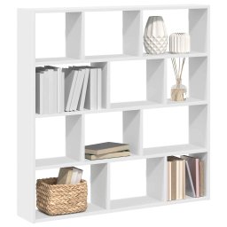Raft cubic de perete cu 12 compartimente alb lemn prelucrat GartenMobel Dekor