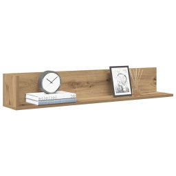 Rafturi perete 2 buc., stejar artizanal, 100x16,5x16,5 cm, lemn GartenMobel Dekor