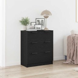 Bufet cu sertar Negru 60 x 30 x 70 cm Lemn compozit GartenMobel Dekor