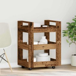 Troler de Bucatarie Lemn vechi 60 x 45 x 80 cm Lemn compozit GartenMobel Dekor
