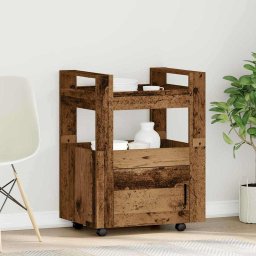 Troler de Bucatarie Lemn vechi 60 x 45 x 80 cm Lemn compozit GartenMobel Dekor