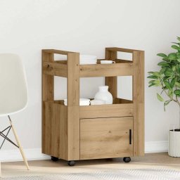 Troler de Bucatarie stejar artizanal 60 x 45 x 80 cm GartenMobel Dekor