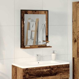 Oglinda pentru baie Lemn vechi 50 x 12 x 60 cm Lemn compozit GartenMobel Dekor
