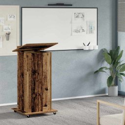 Podium cu sertar Lemn vechi 55 x 55 x 107 cm Lemn compozit GartenMobel Dekor
