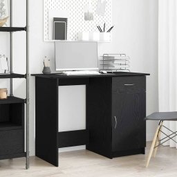 Birou Stejar negru 100 x 50 x 76 cm Lemn compozit GartenMobel Dekor