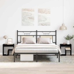 Set 2 noptiere dormitor stejar negru 40x30x40 cm din lemn compozit