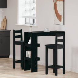 Masa Bar pentru Perete cu raft Stejar negru 102 x 55 x 103.5 cm GartenMobel Dekor