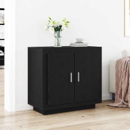 Bufet Negru 80 x 40 x 75 cm Lemn compozit GartenMobel Dekor