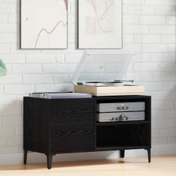 Dulap pentru discuri de vinil Stejar negru 84.5 x 38 x 48 cm GartenMobel Dekor