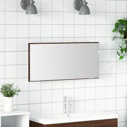 Oglinda pentru baie Stejar brun 80 x 8.5 x 37 cm Lemn compozit GartenMobel Dekor