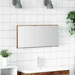 Oglinda pentru baie Lemn vechi 80 x 8.5 x 37 cm Lemn compozit GartenMobel Dekor