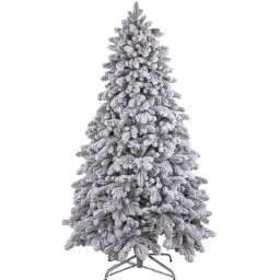 Brad Artificial Snowy Nins cu Zapada 551 Ramuri 3D PE si 2D PVC Alb/Verde 200 cm