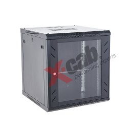 Cabinet metalic de perete 19", tip rack wallmount, 12U 600x600 mm, Xcab S Negru NewTechnology Media