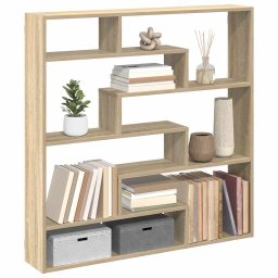 Raft cubic perete 7 compartimente stejar sonoma lemn prelucrat GartenMobel Dekor