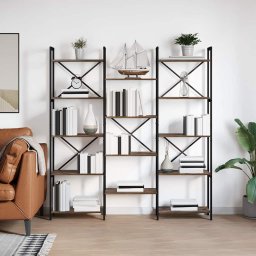 Raft pentru carti Stejar afumat 156 x 25 x 167.5 cm GartenMobel Dekor