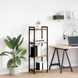 Biblioteca stejar artizanal 40 x 30 x 118 cm Lemn compozit GartenMobel Dekor