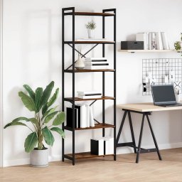 Biblioteca Stejar afumat 60 x 30 x 188 cm Lemn compozit GartenMobel Dekor