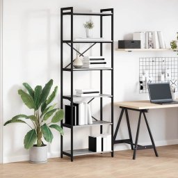 Biblioteca sonoma gri 60 x 30 x 188 cm Lemn compozit GartenMobel Dekor