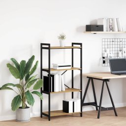 Biblioteca stejar artizanal 60 x 30 x 118 cm Lemn compozit GartenMobel Dekor