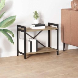 Biblioteca stejar artizanal 60 x 30 x 48.5 cm Lemn compozit GartenMobel Dekor